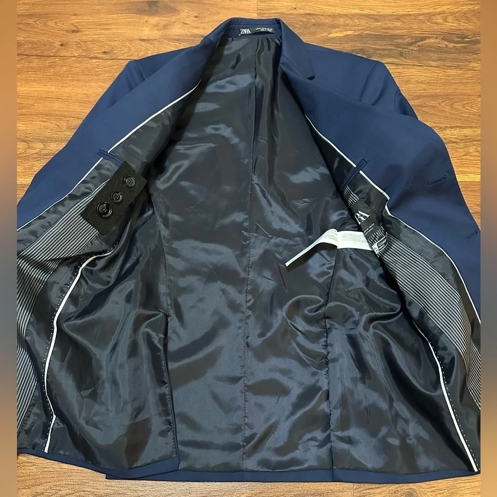 NWOT Zara Deep Blue Men's Blazer
